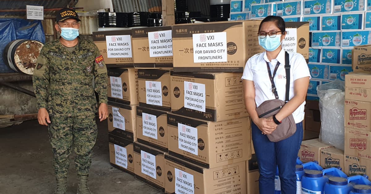 VXI Donates 50K Face Masks