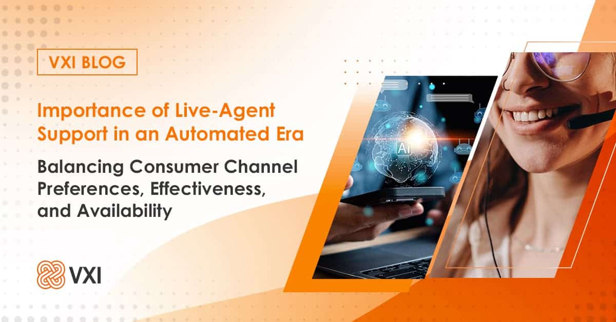 Banner - The importance of live agent support in an automated era.